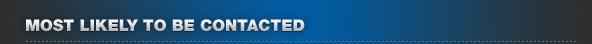 Most Likely To Be Contacted